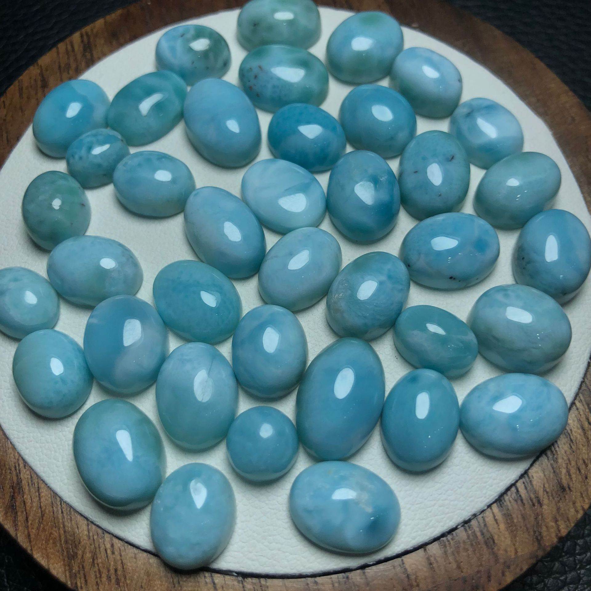 Larimar Gemstone Crystal Accessories