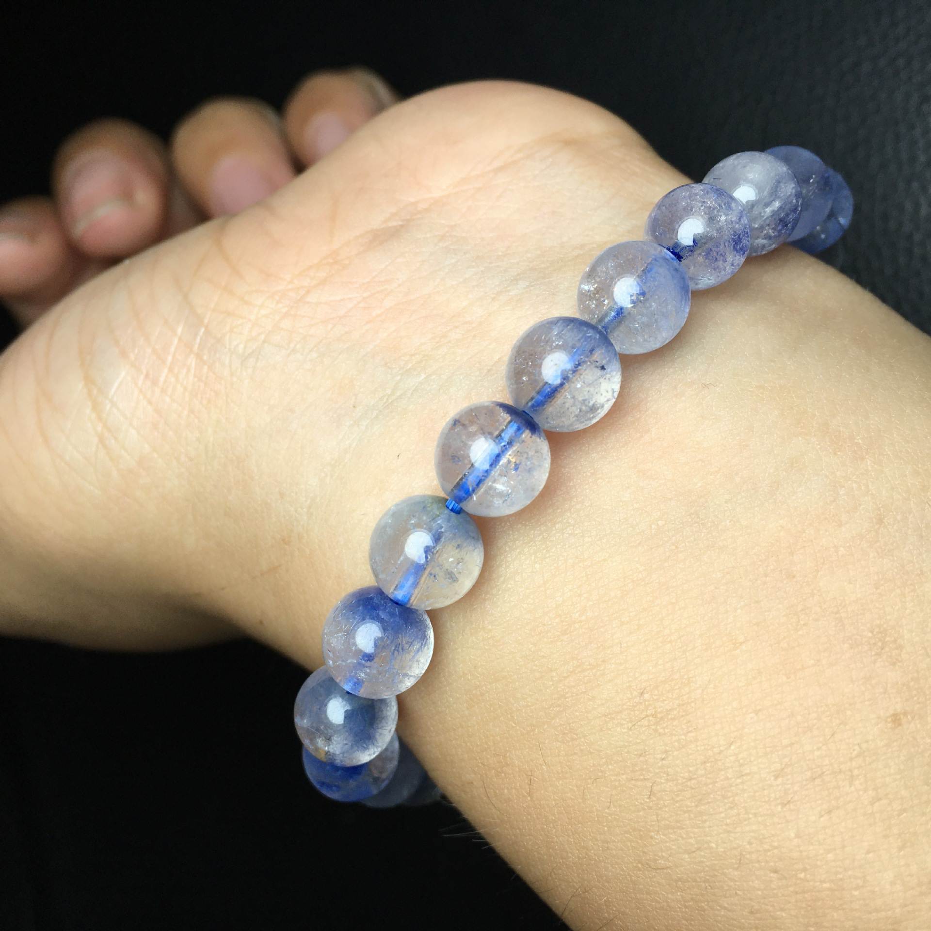 Natural Dumortierite Bracelet 8.2mm