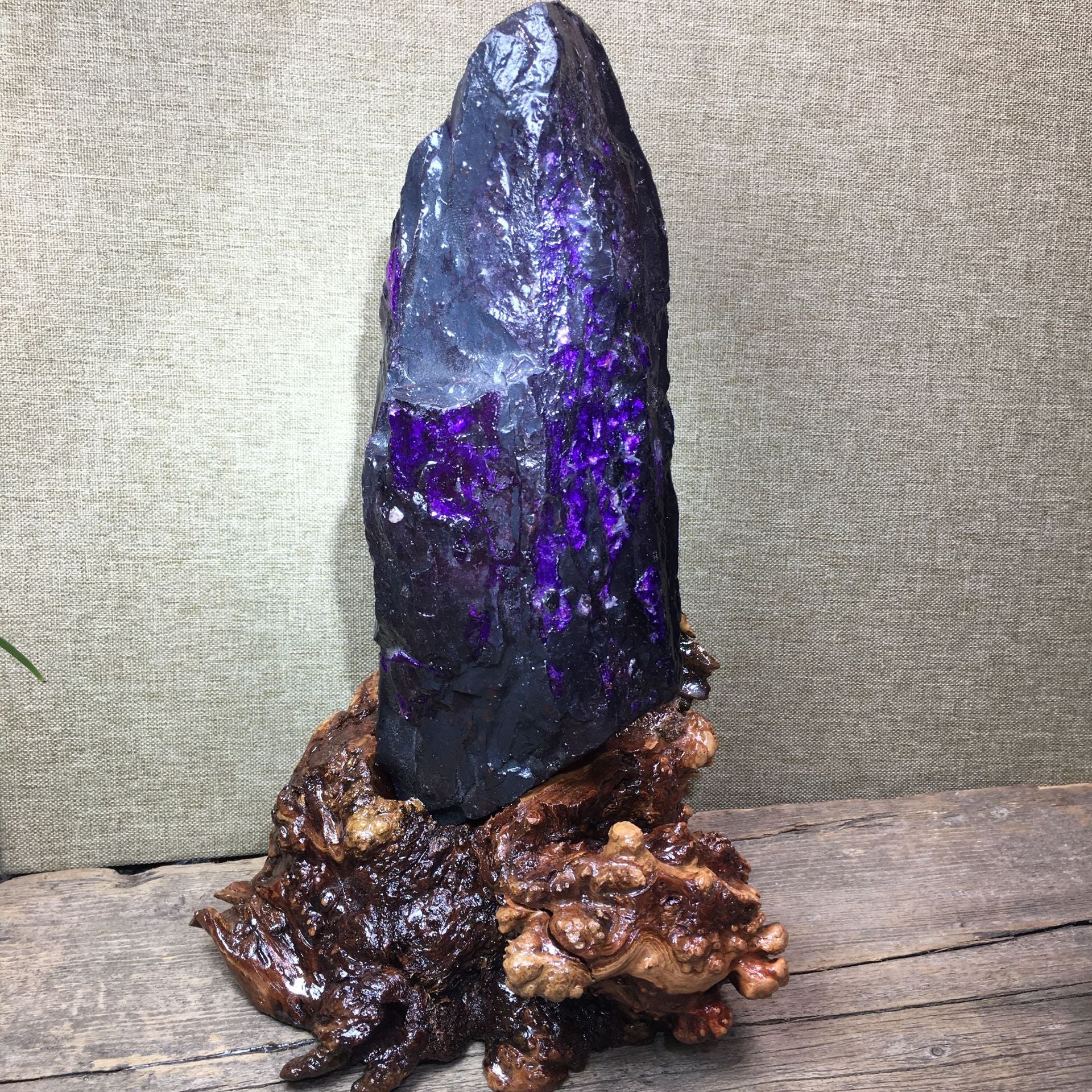 Natural Sugilite Gemstone Raw Stone Ornament