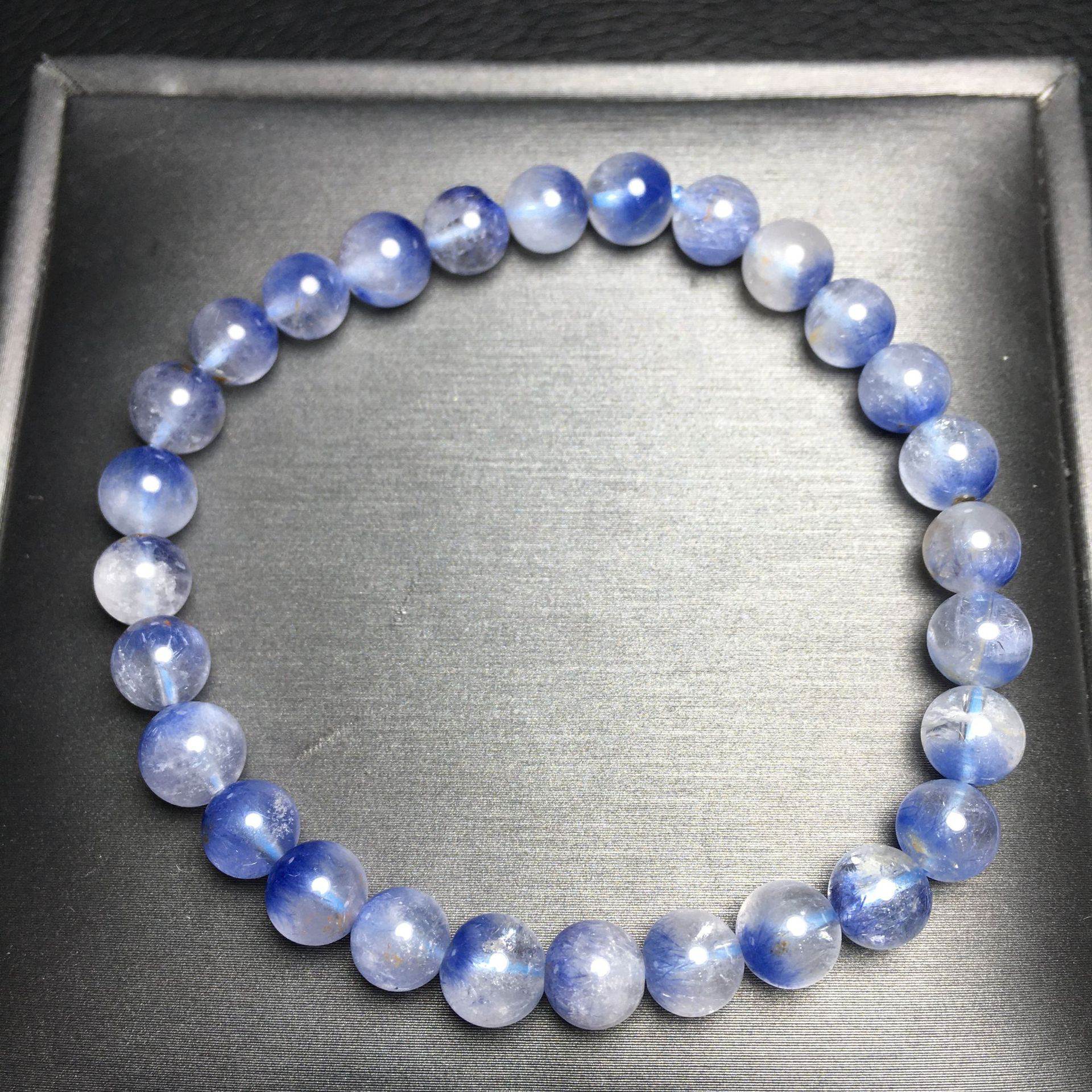 Natural Dumortierite Bracelet 6.9mm