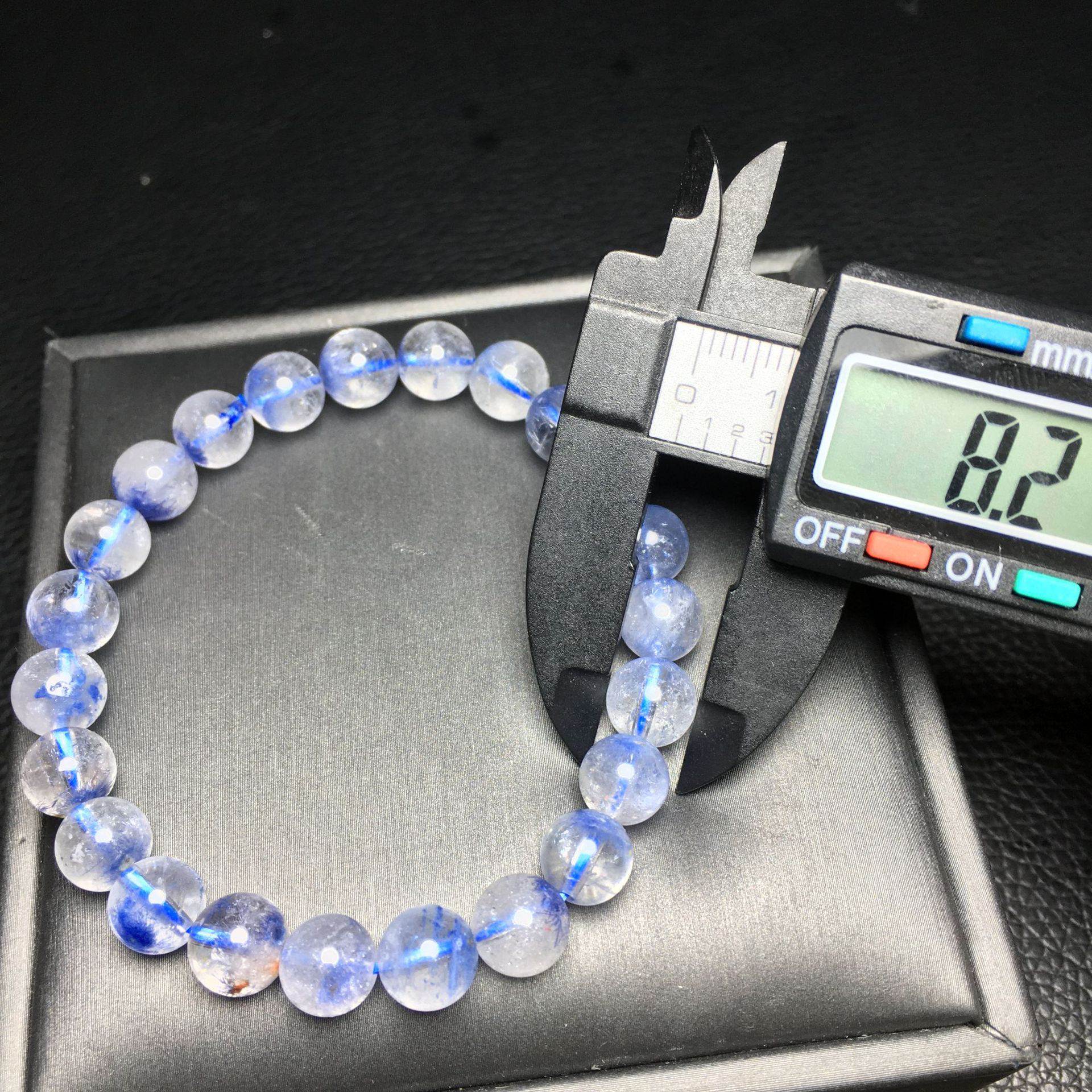 Natural Dumortierite Bracelet 8.2mm