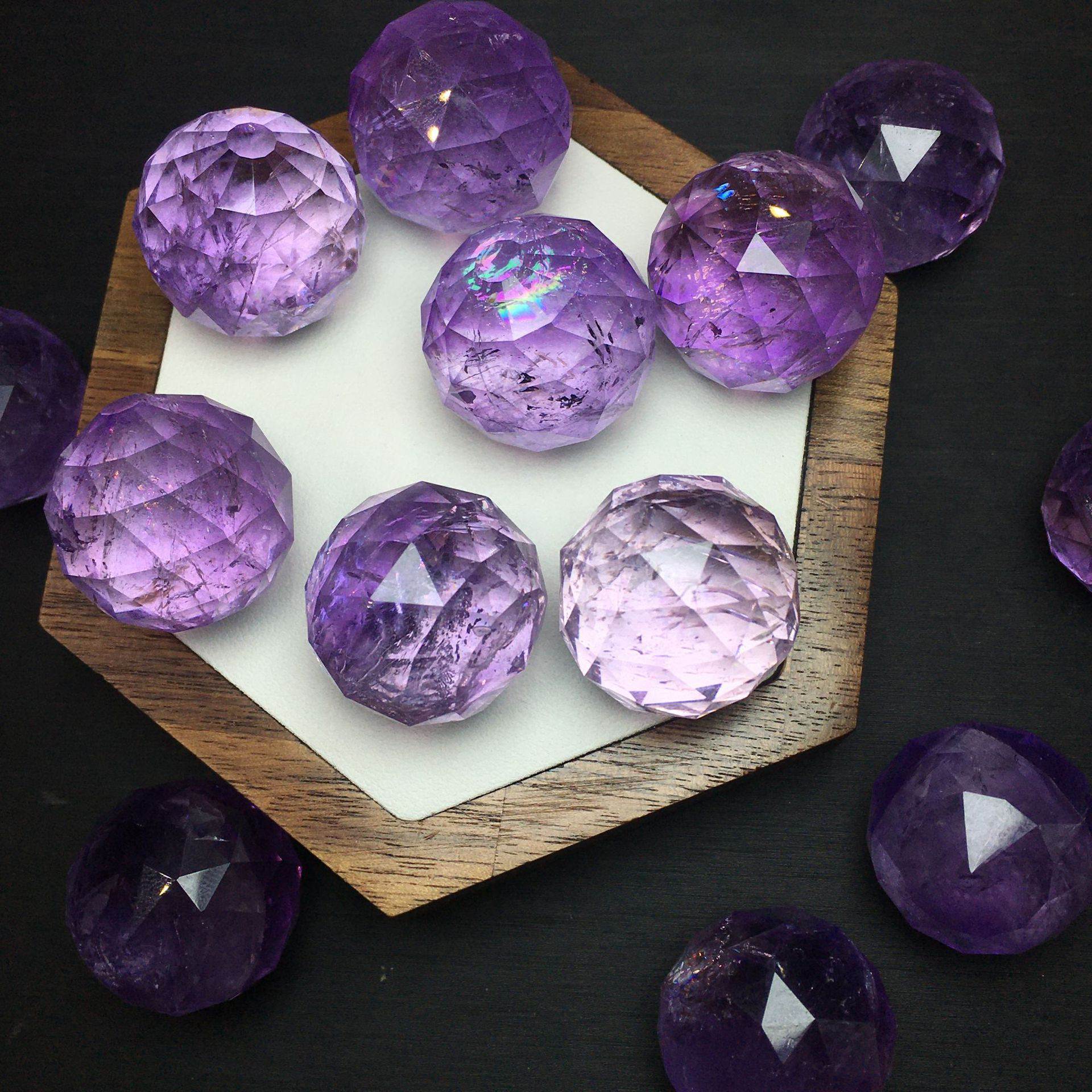 Natural Amethyst ball 23mm