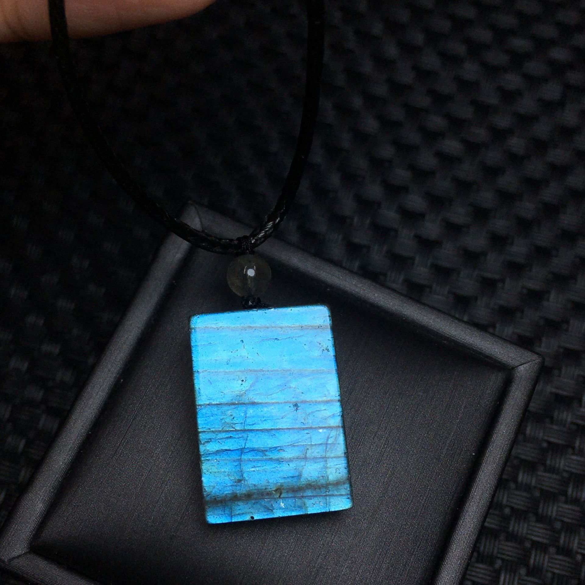 Labradorite Square Pendant