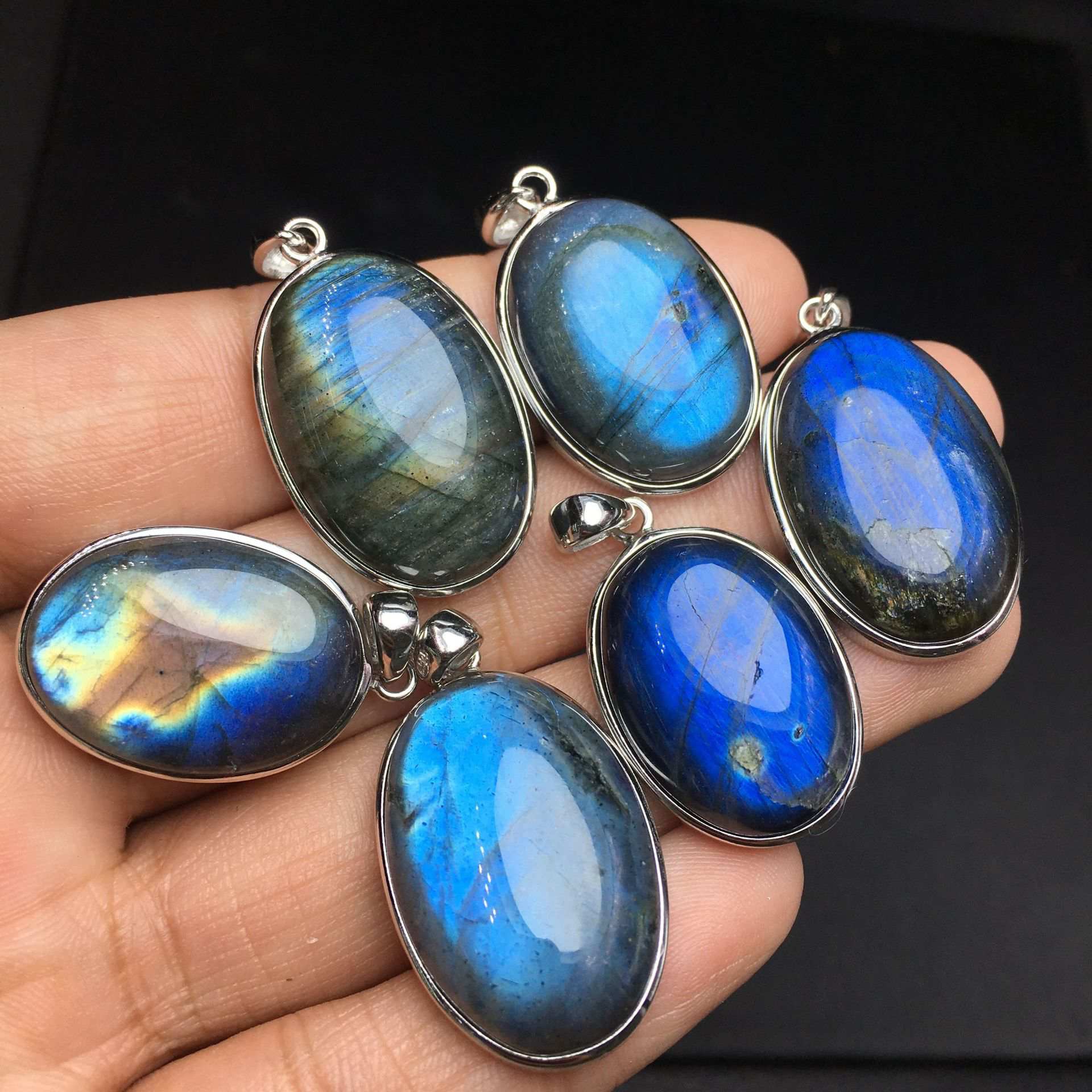 Labradorite Egg Pendant