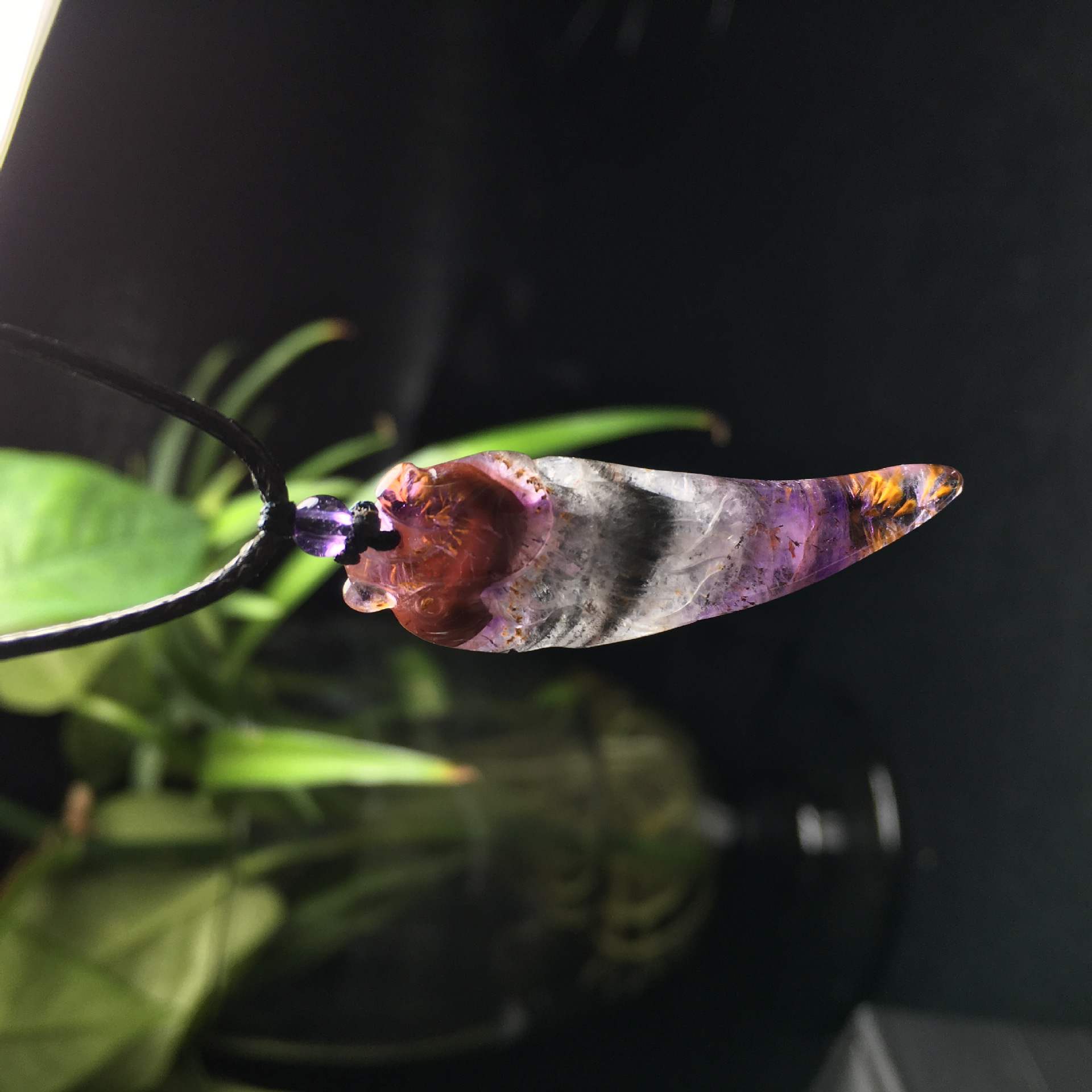 Auralite 23 Wolf Tooth Pendant