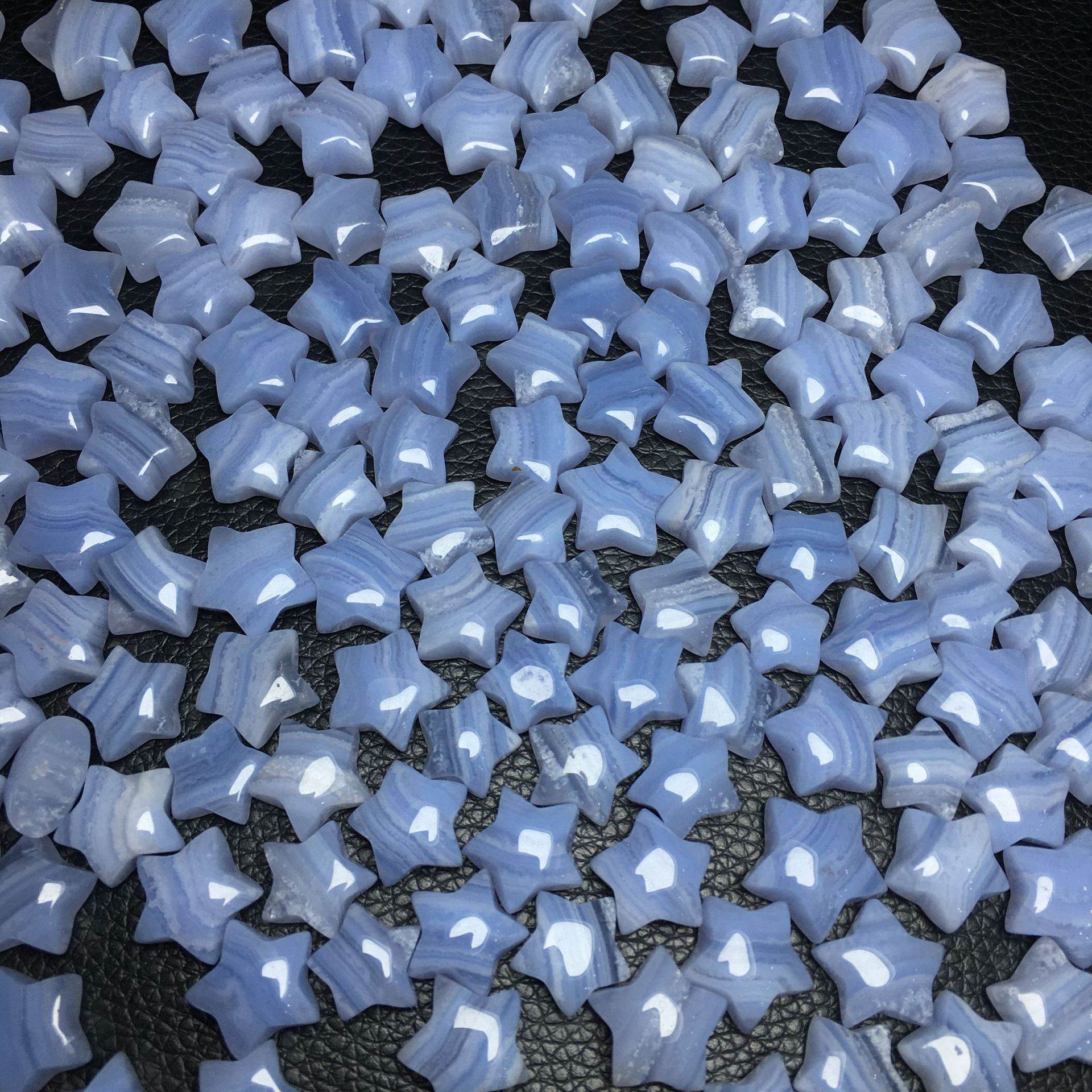 Blue Lace Agate Star-Shaped Crystal Raw Stone Accessories