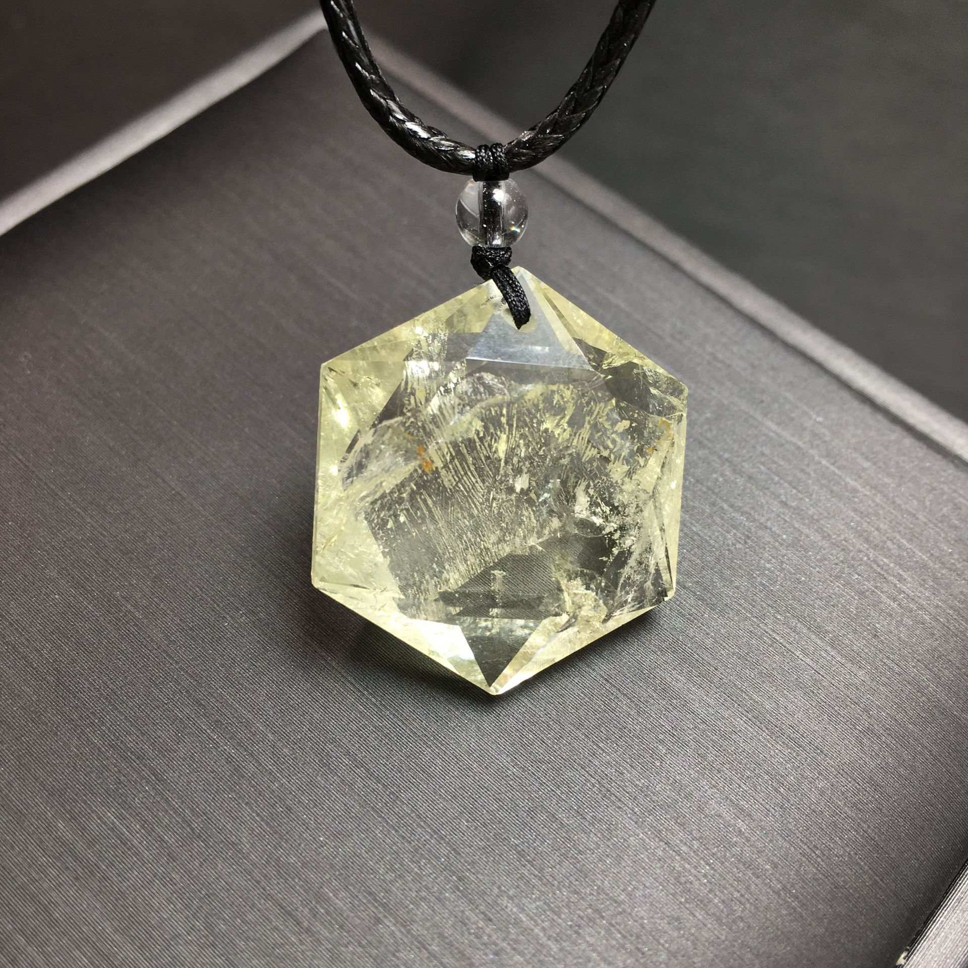 Citrine Hexagram Pendant