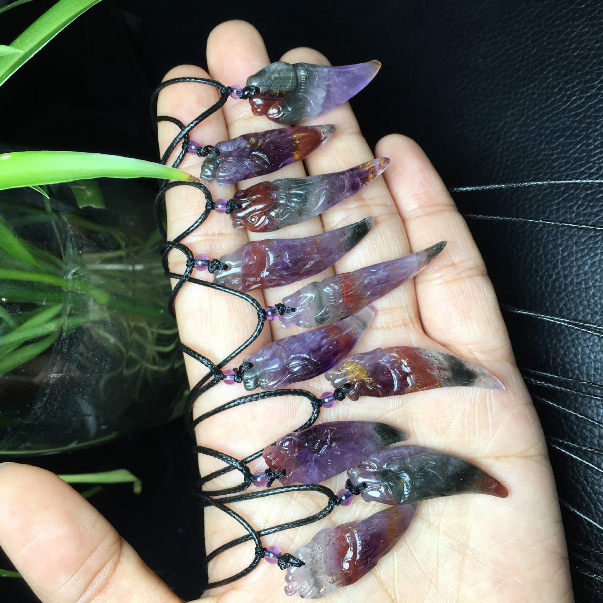 Auralite 23 Wolf Tooth Pendant