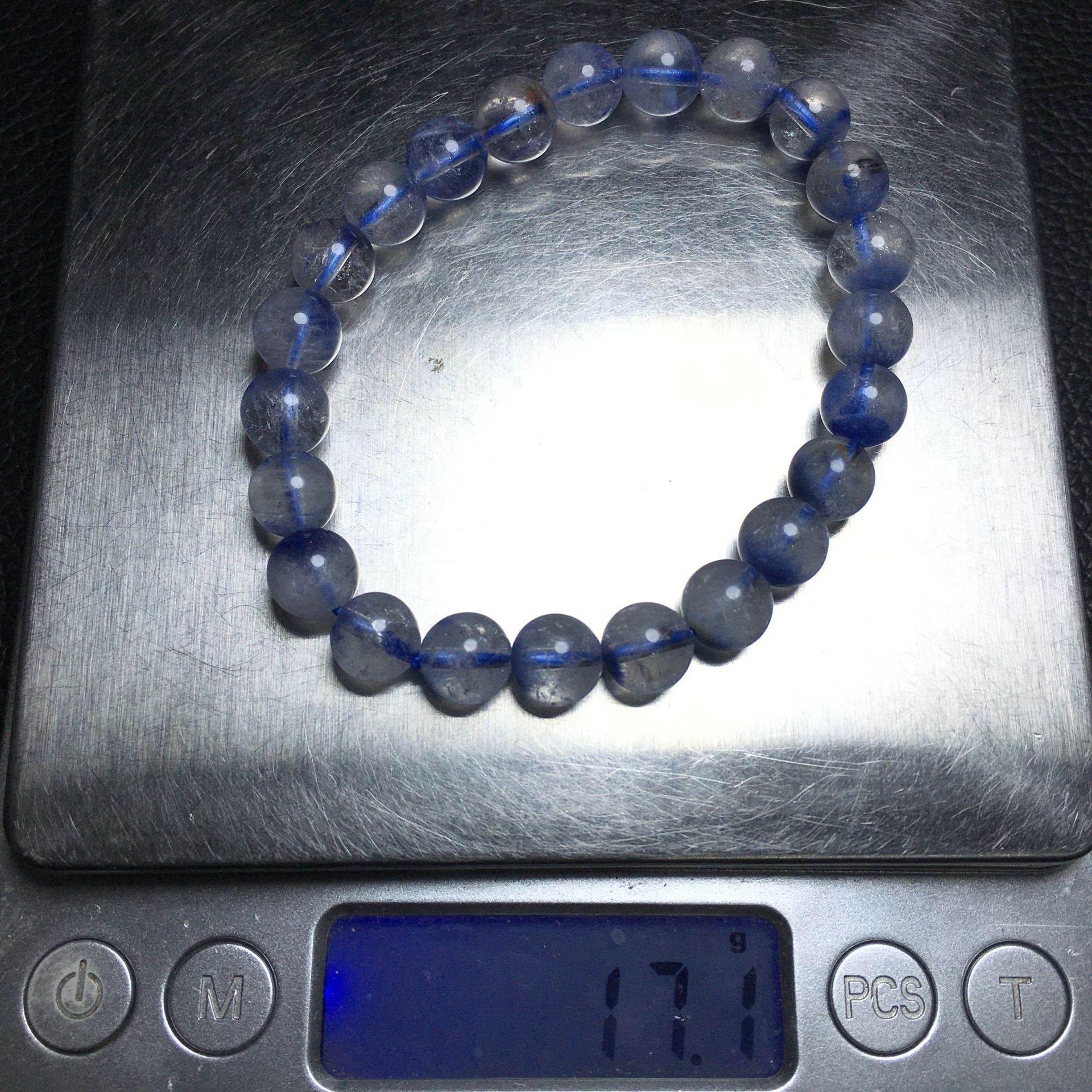 Natural Dumortierite Bracelet 8.2mm