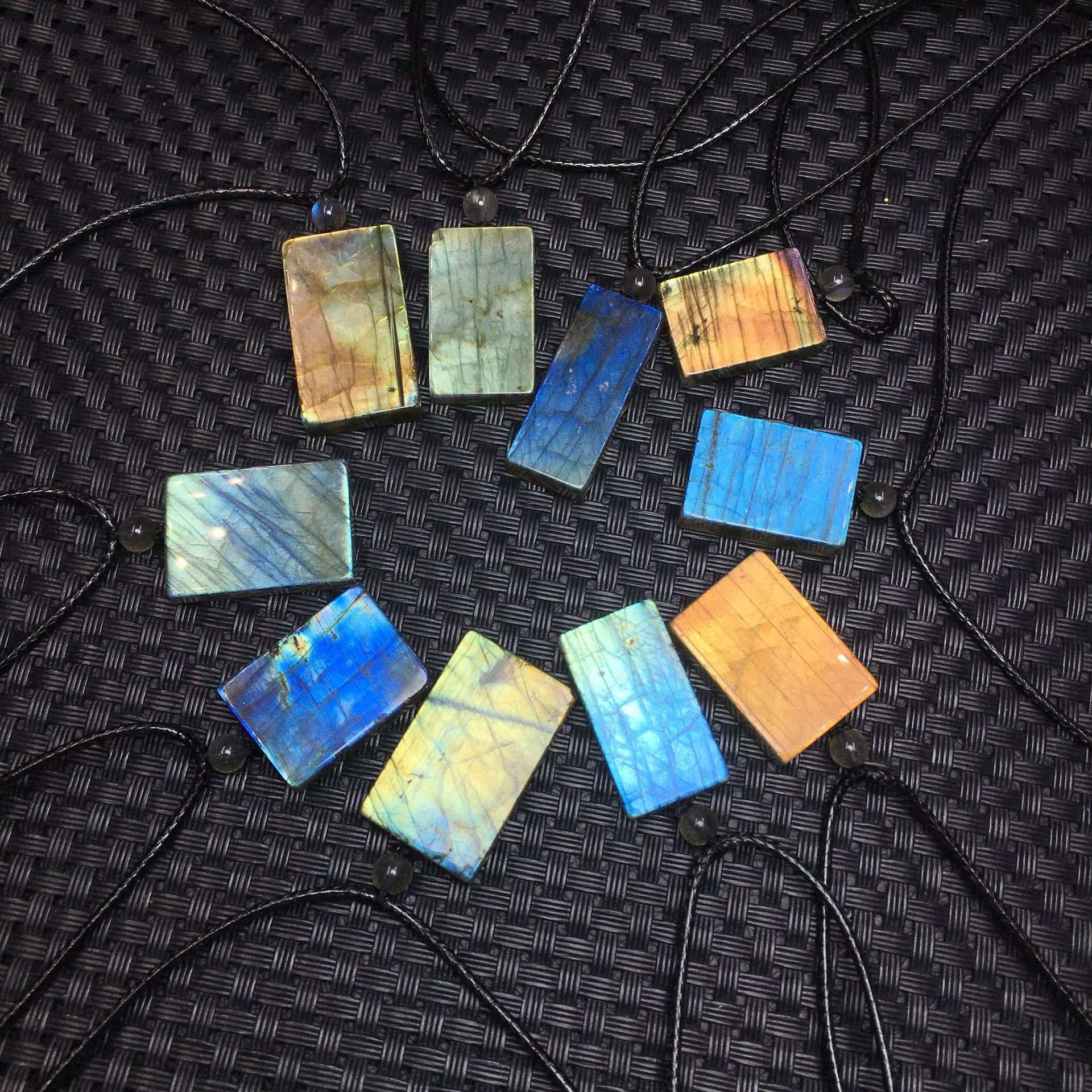 Labradorite Square Pendant