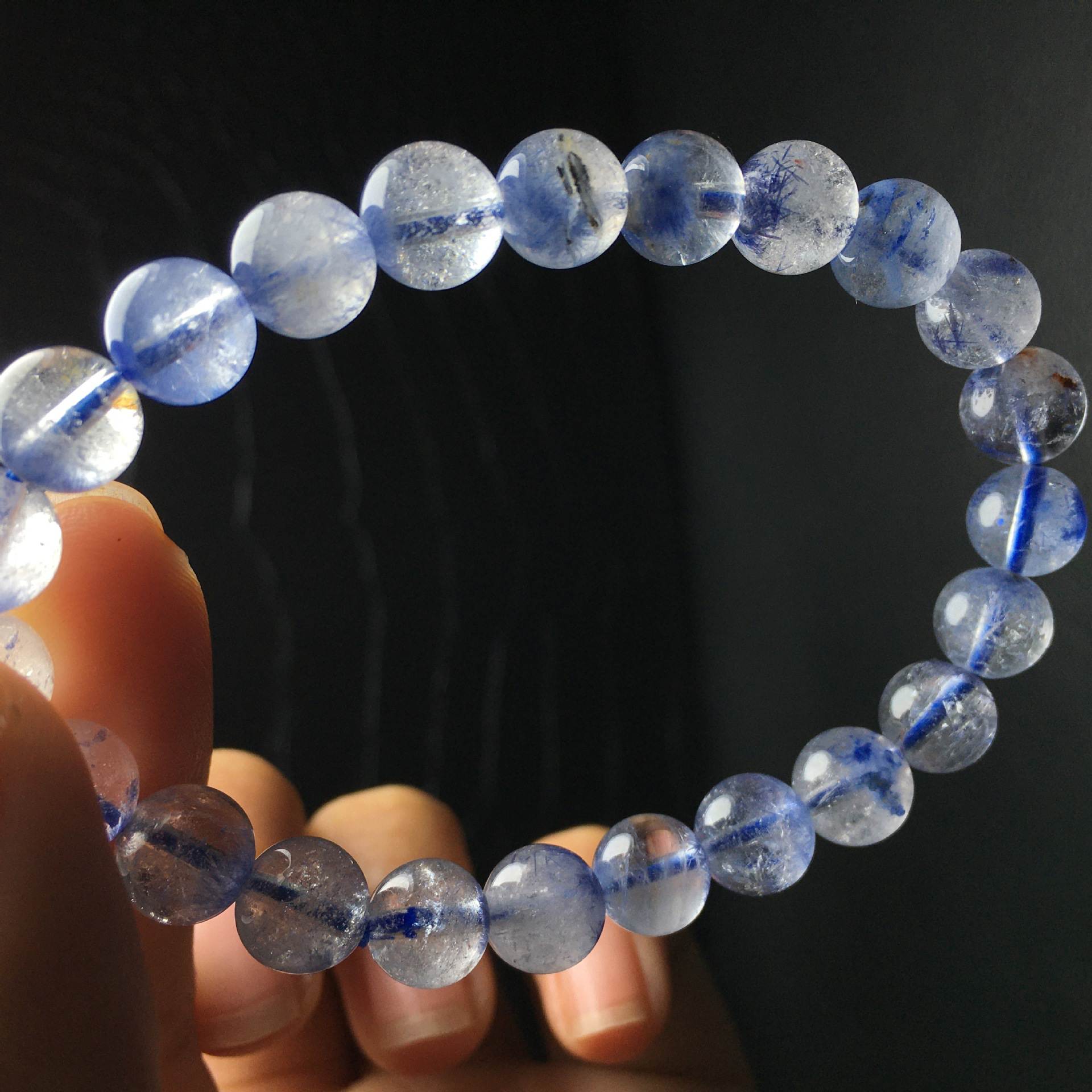 Natural Dumortierite Bracelet 8.2mm