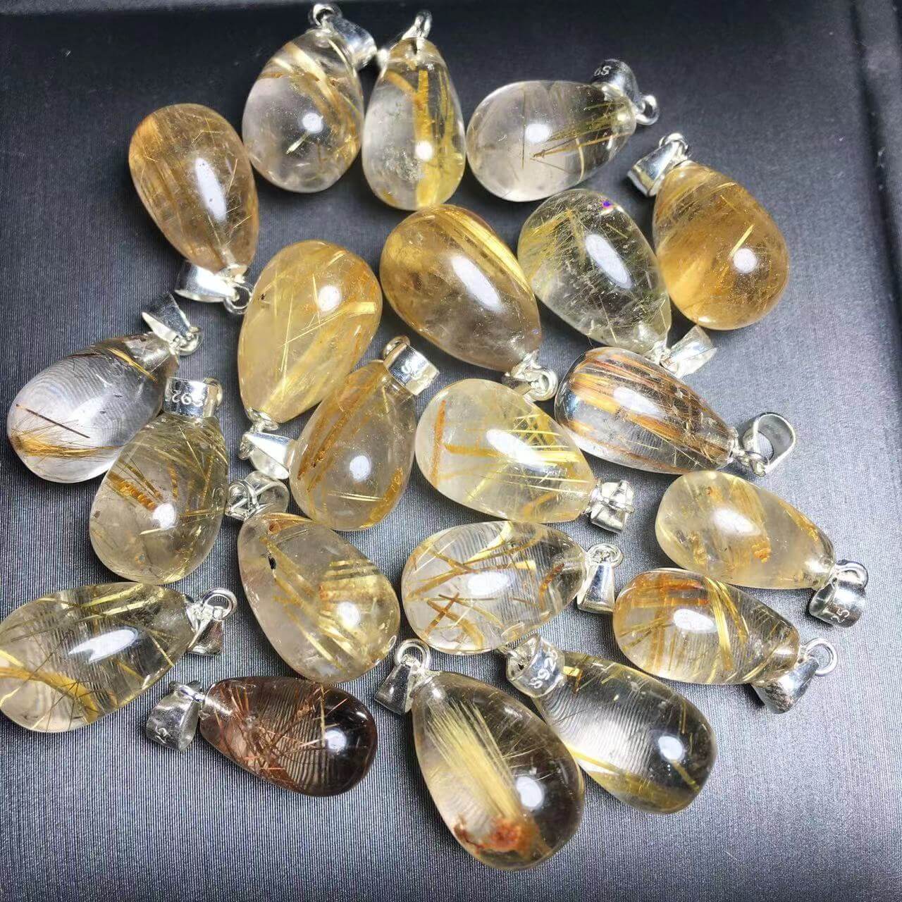 Natural Venus Hair Quartz Pendant