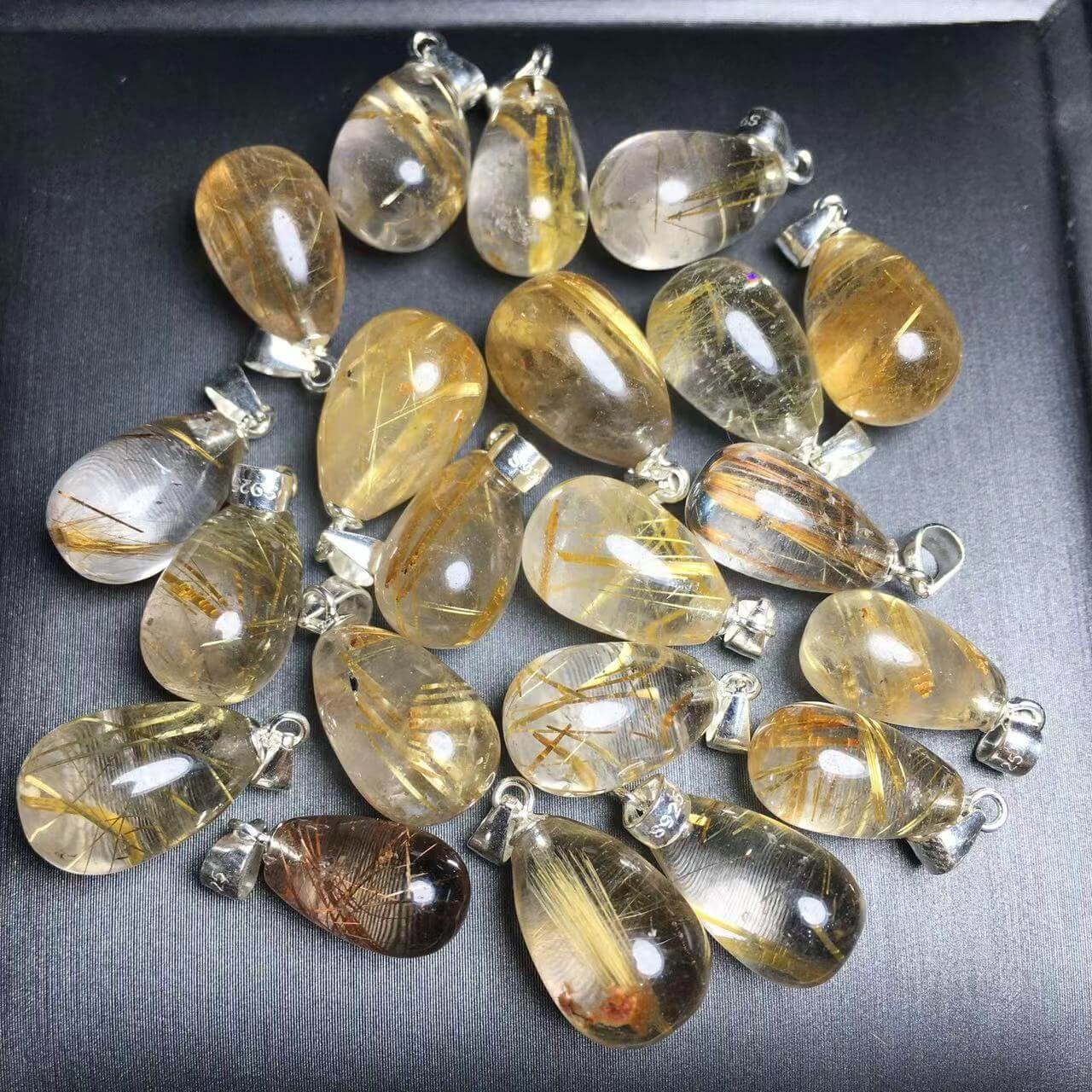 Natural Venus Hair Quartz Pendant