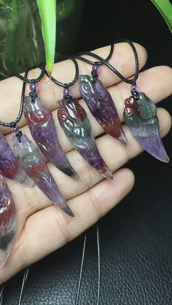 Auralite 23 Wolf Tooth Pendant